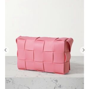 Bottega Veneta pink leather cross body is 100% authentic. Still brand new one.